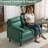 48.8"W Suede Curved Arm Double Sofa Small Loveseat With Cushions -842068876