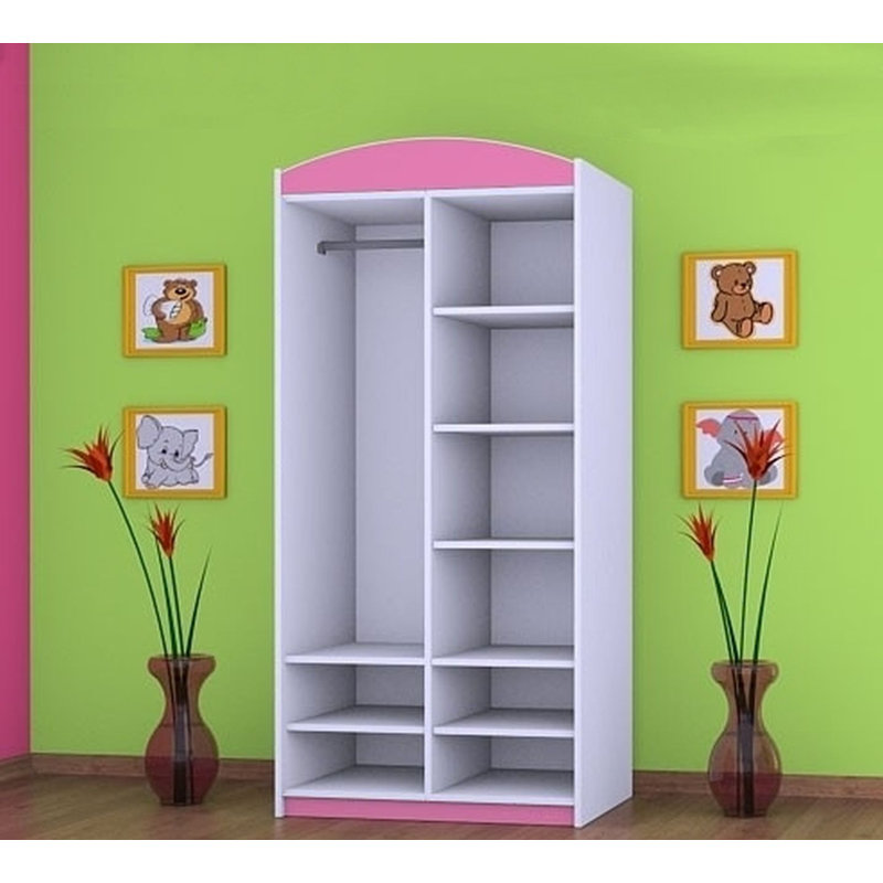 Aticus 2 Door Wardrobe, Pink