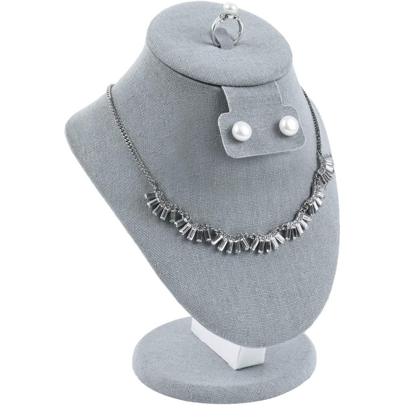 Présentoir à bijoux Montrey, Gris mat