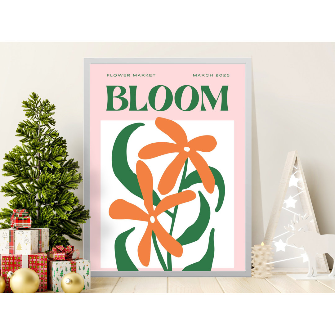 Flower Market Bloom Abstract Minimalist Botanical Decor Colley