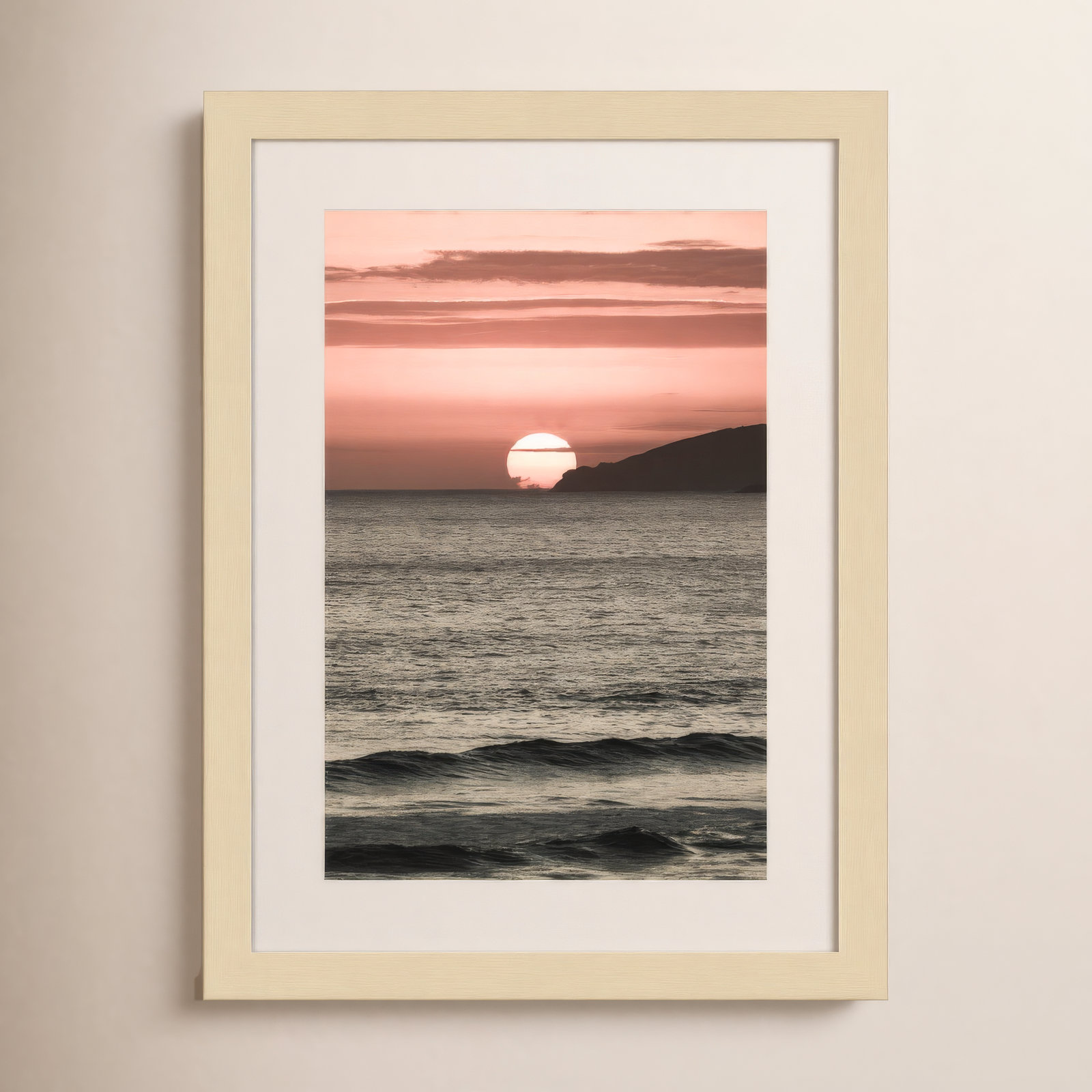 Daisey "Melting Skies" Print, Brown , 17" H x 13" W