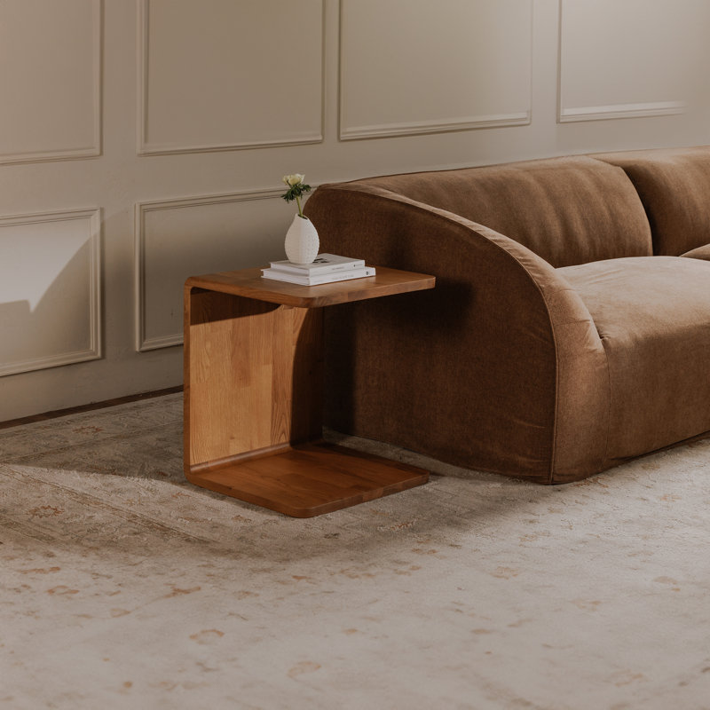 Carrie Side Table Walnut, Dark Brown