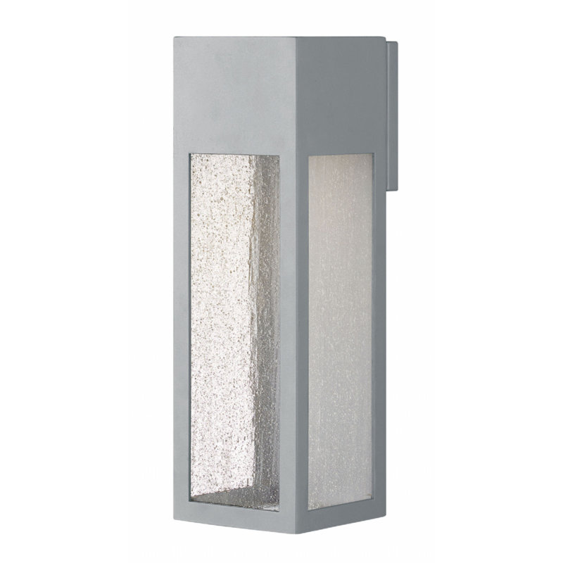 Rook LED Outdoor Flush Mount, Satin Black, 6.5W, 15" H x 4.8" W x 4.8" D