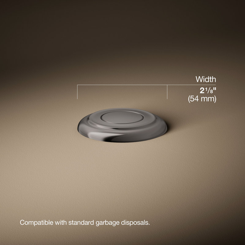 Garbage Disposal Air Switch Kit, Titanium