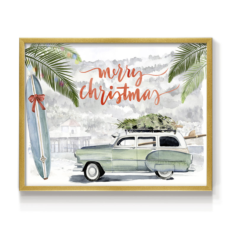 «So Cali Christmas Collection A», reproduction encadrée - Restickable, H 22 po x l 28 po