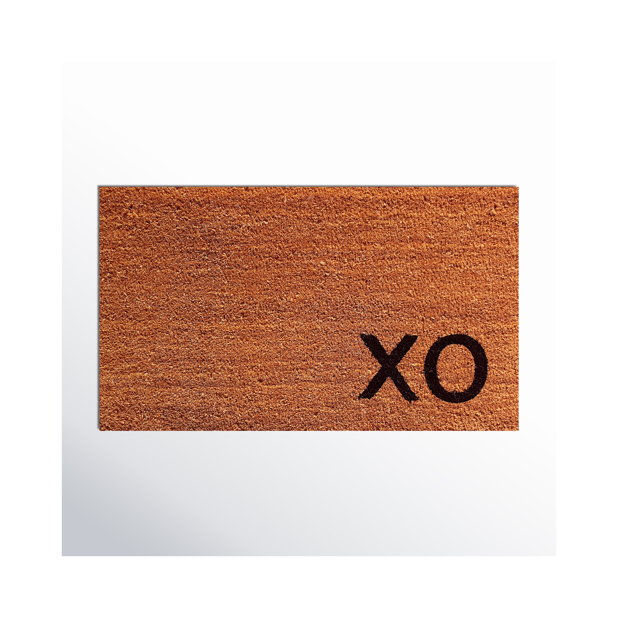 Slope Non-Slip Valentine's Day Outdoor Doormat, Natural, 24" W x 36" L