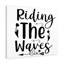 Riding The Waves - Wrapped Canvas Print