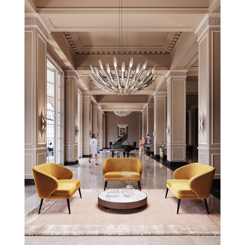 Chimes 60 - Light Dimmable LED Cylinder Chandelier, Polished Chrome