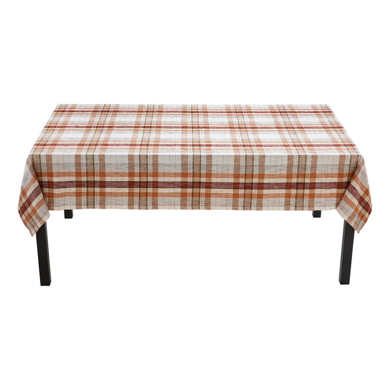 Eva Slub Weave Plaid Tablecl