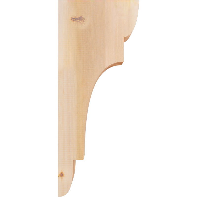 New Brighton Corbel, H 28 po x l 3,5 po x P 12 po, Cèdre rouge, Lisse