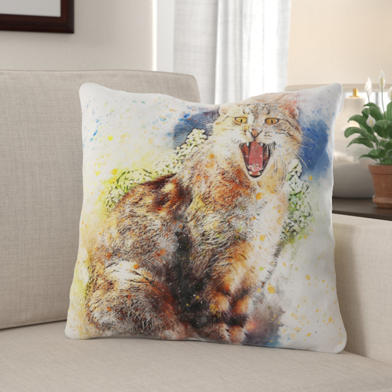 Housse et insert de coussin carré Duchene, Microsuède, Intérieur