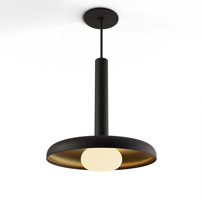 Combi 1 - Light LED Pendant, Matte Black, Matte Black/Brass