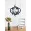 Luminaire suspendu en bois 6 lumières Farmhouse Natural
