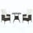 Stylish Style Rattan Furniture Set,3 Piece Patio Bistro Set