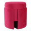 Repose-pieds pouf moderne en bois avec repose-pieds en velours