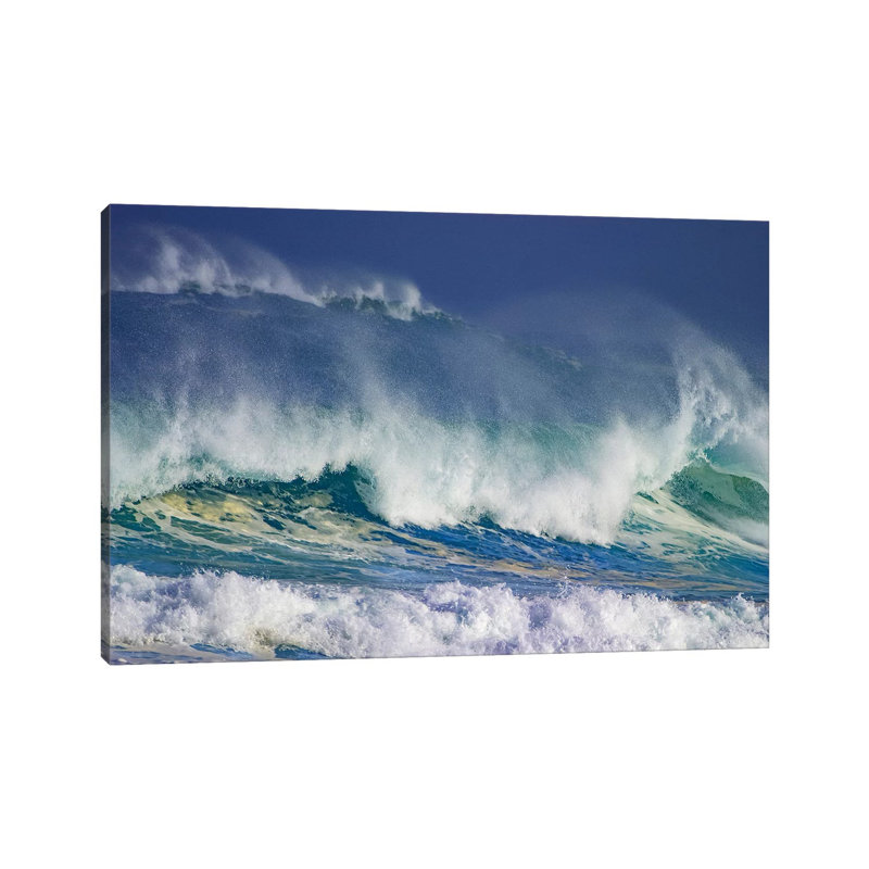 «Storm Waves, North Shore, Oahu, Hawaii» par Stuart Westmorland - photographie sur toile tendue
