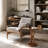 16" Modern Round Solid Wood End Table