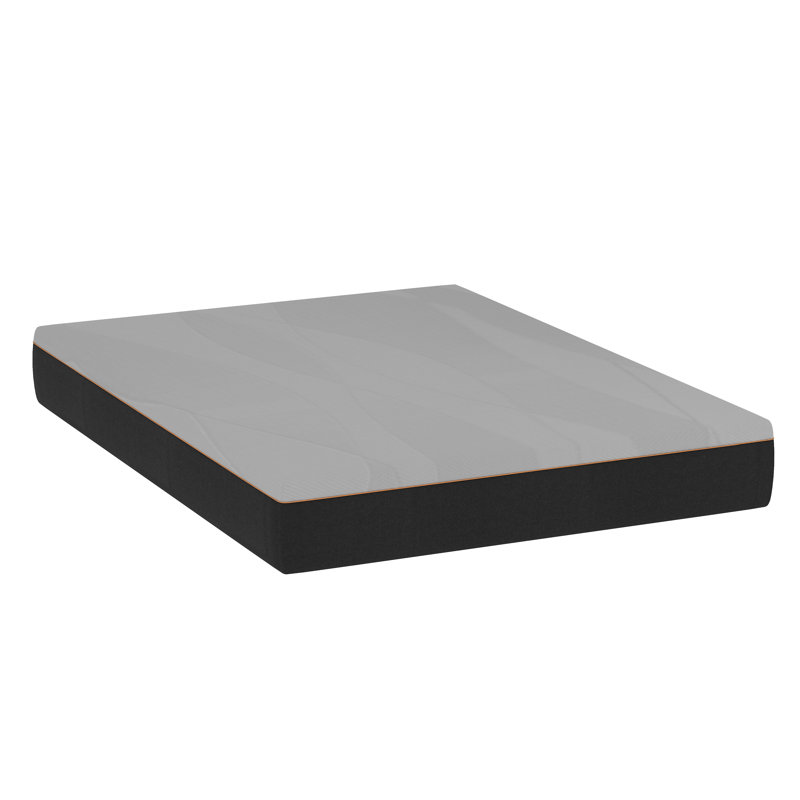 Matelas en mousse viscoélastique imprégnée de gel moyenne Alwyn Home Adamsburg, Grand lit, 10"