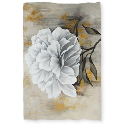 White Peony Botanical Floral Duvet Cover | Home Decor