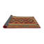 Tapis contemporain brun / rouge cramoisi / noir-190103255