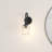 1-light Dimmable Armed Sconce Wall Sconce-2076939307