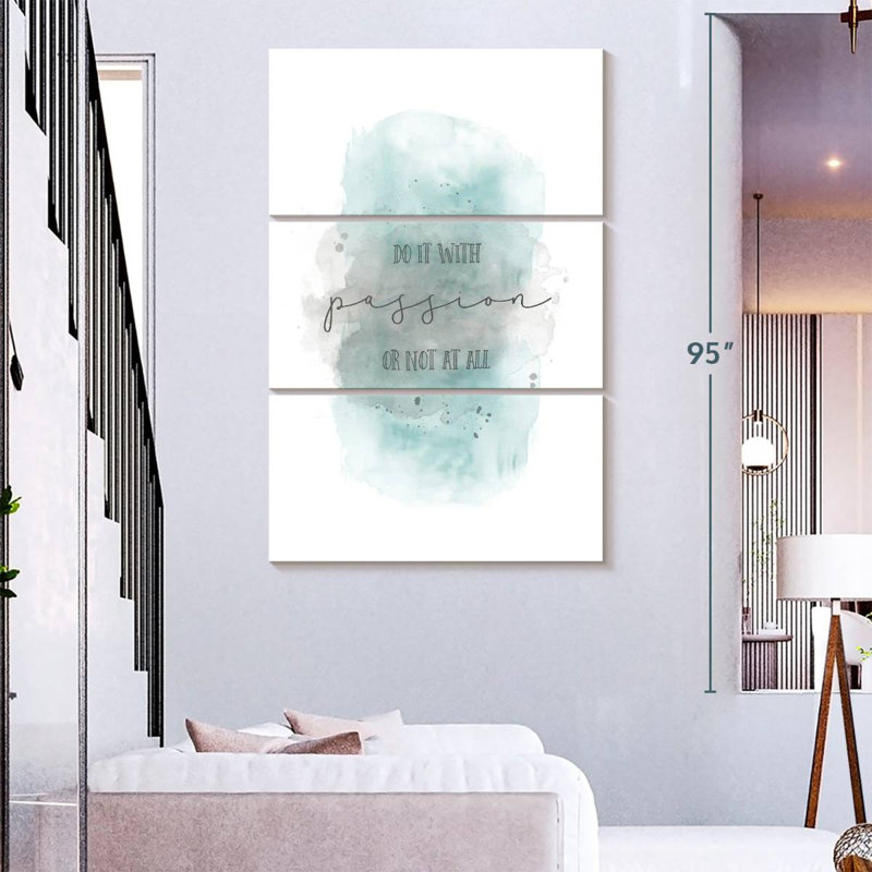 Tergel Do It With Passion Teal, 32" H x 20" W