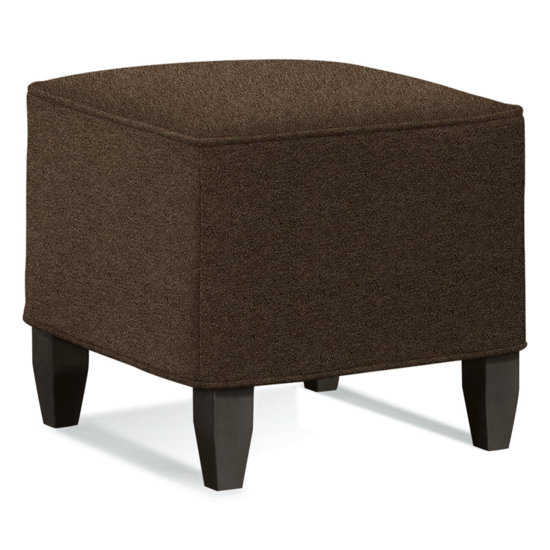 Brooklyn Upholstered Ottoman, Elite Chocolate 100% Polyester, Mushroom