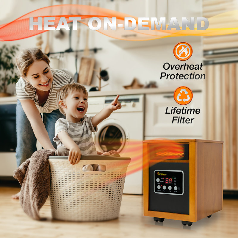 Cherry Mobile Infrared Space Heater with Eco Mode, 1500W