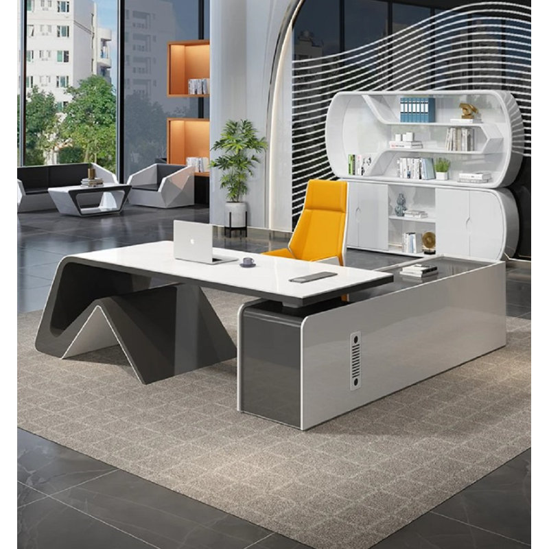 Chrisanne Executive Desk, 75cm H x 240cm W x 90cm D, Right