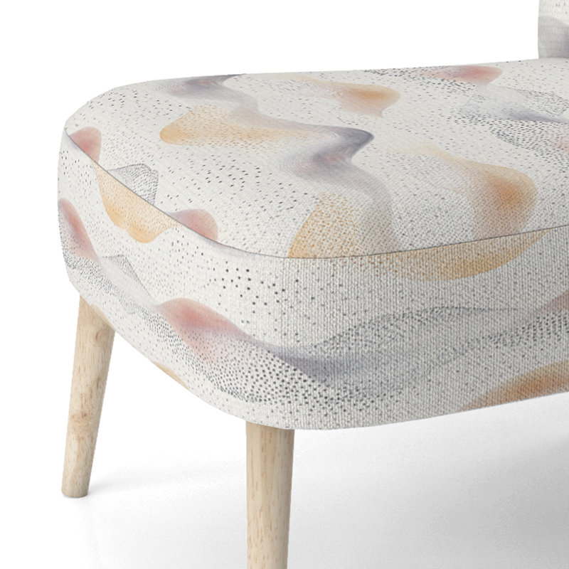 Chaise rembourrée Modern, Chaise d'appoint sans accoudoirs