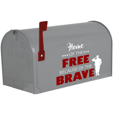 Home of the Free Because of the Brave Wall Decal