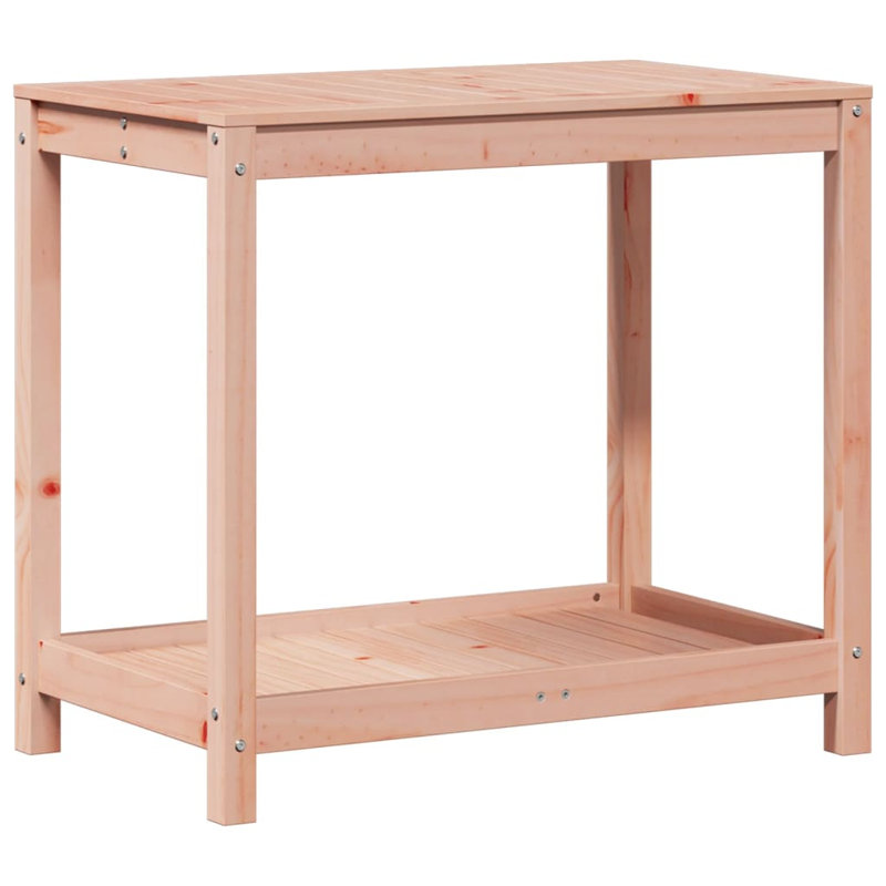  Table de rempotage en bois massif 32,5 po x 19,7 po x 29,5 po Douglas, Marron clair, H 29,5 po x l 32,5 po x P 19,7 po