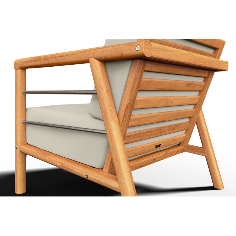 Daniele 5 - Person Outdoor Seating Group with Cushions, Cream