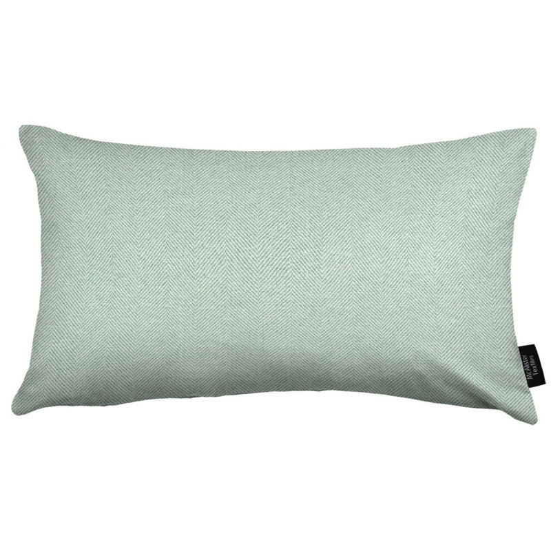 Duncombe Rectangular Throw Cushion, 30 x 50cm, Duck Egg Blue