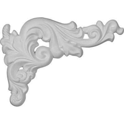 Damon 5.25'' H x 9.75'' W x 0.625'' D Urethane Onlay Scroll