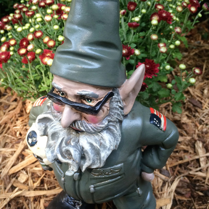 Statue de jardin militaire American Hero Gnome