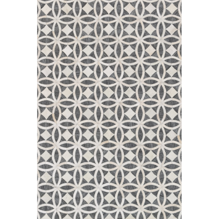 Winnett Cowhide Geometric Indoor Rug