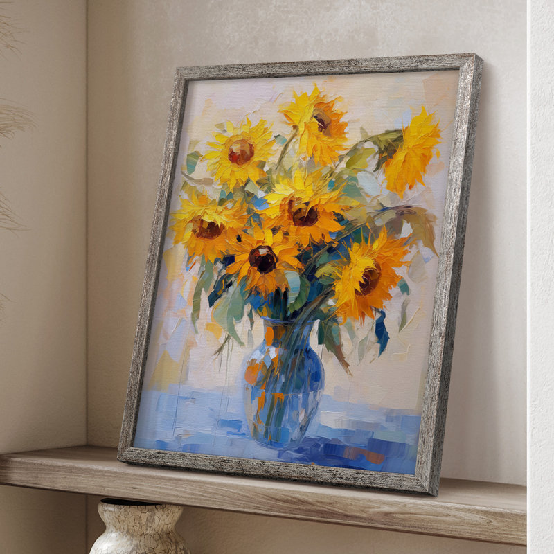 FLORAL Series CDLXVIII Framed Print - Solid Wood, 11" H x 9" W