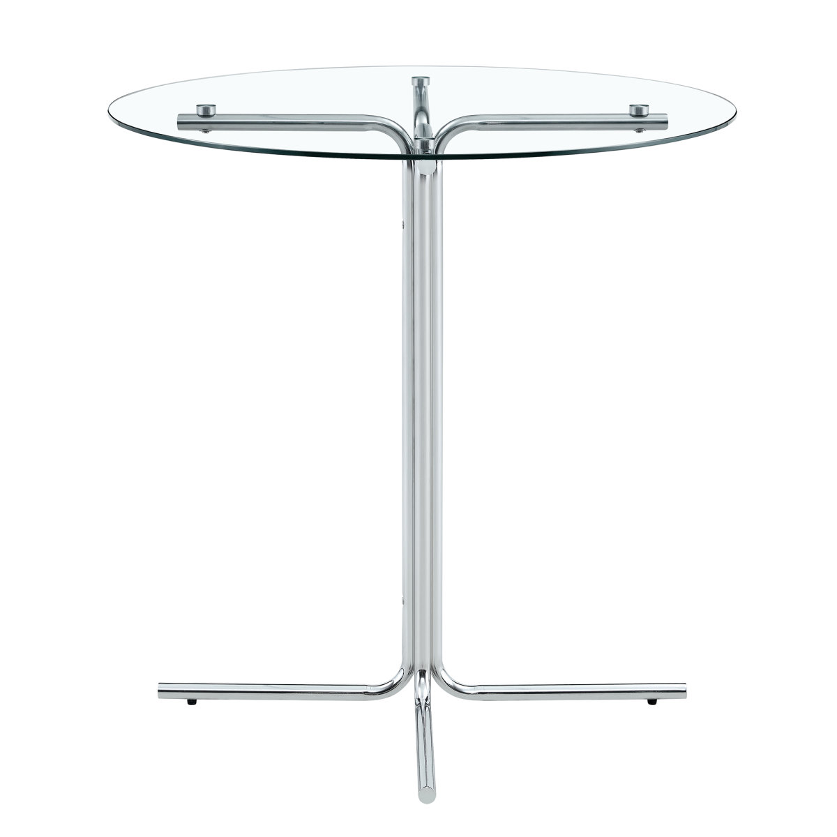 Latitude Run® Round Glass Bar High Table, 36 Inch Round Bar Table ...