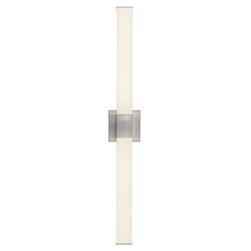Vivi 36-in Black dimmable LED Wall Sconce, Nickel