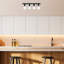 Lustre industriel scandinave, structure en métal noir et blanc, 23,6 po x 3,9 po x 3,9 po | 4 x douilles E27 (40 W maximum) | Conception élégante IP20 pour décoration intérieure moderne, parfaite pour la salle à manger et les espaces de vie, solution d'éclairage élégante et fonctionnelle-1613506883