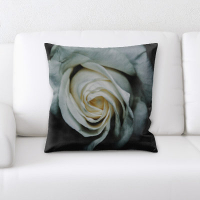 Coussin décoratif fleur à fond