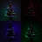 Tabletop Artificial Christmas Tree with Lights in with Gold Base Pot