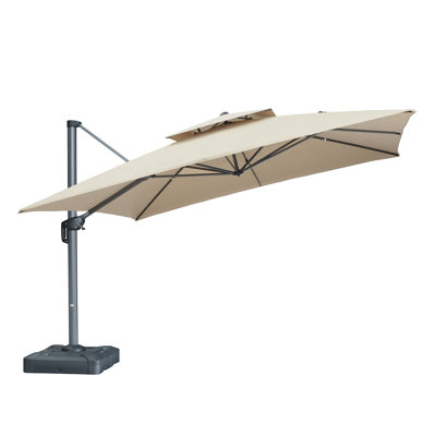 Grand parapluie de patio suspendu suspendu