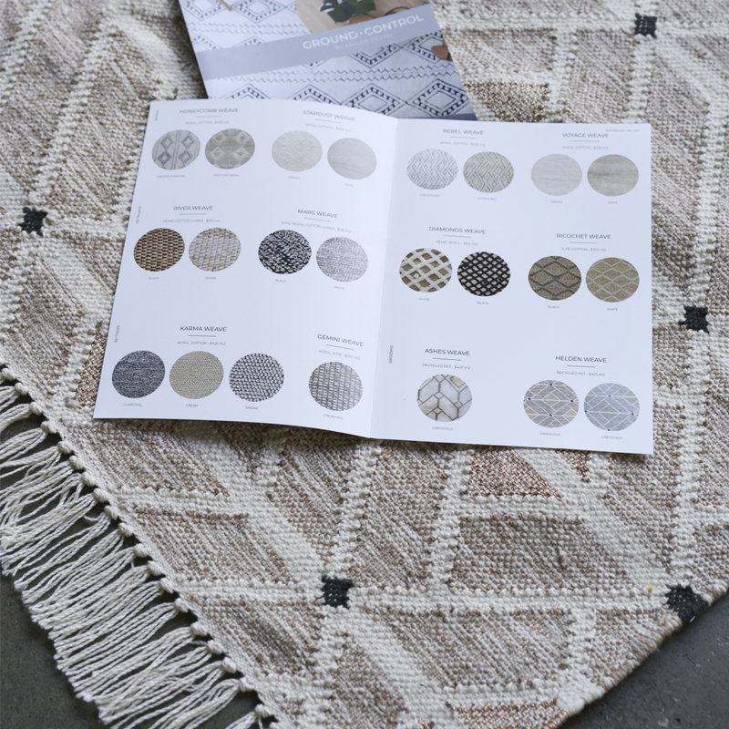 Helden Hand-Knotted Area Rug in Sand, Rectangle 6'7" x 9'8"