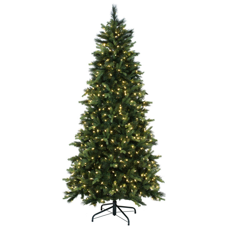 Lighted Artificial Spruce Christmas Tree, 9' H