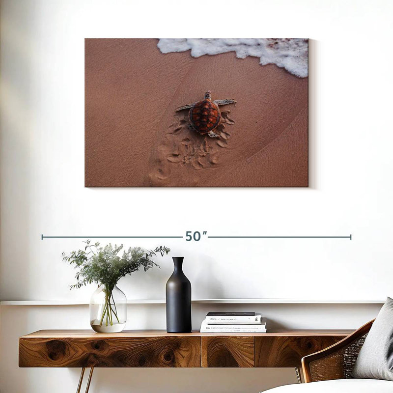 Brampt Turtle Footprints, 24" H x 36" W