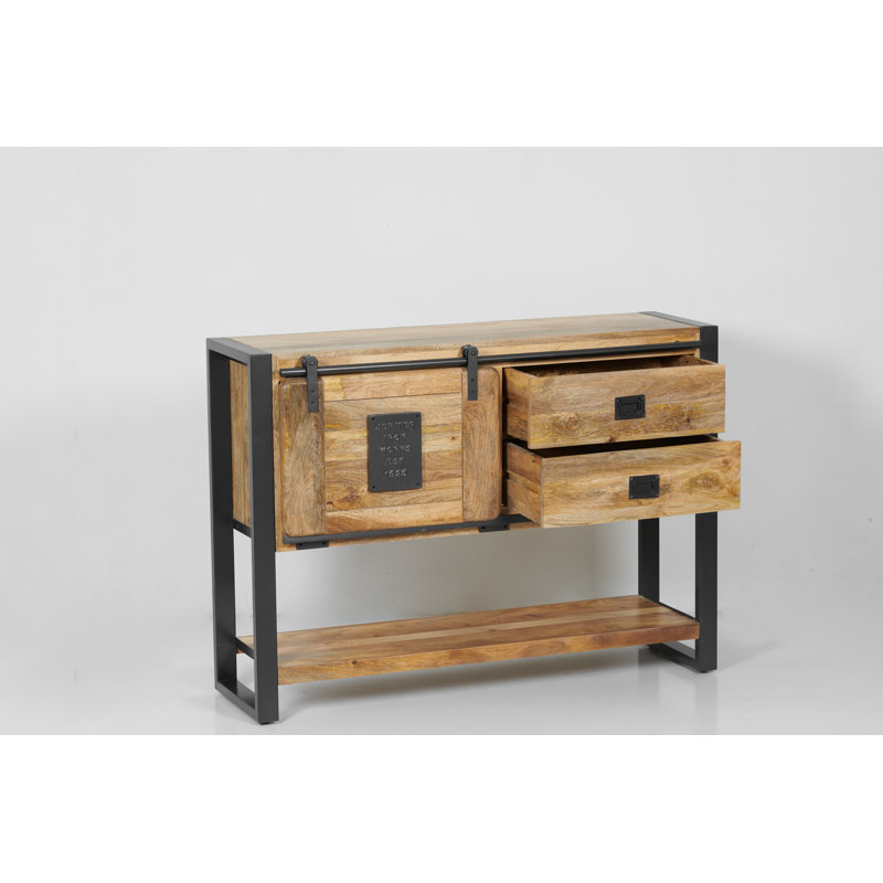 Everard 120cm Solid Wood Console Table, Natural