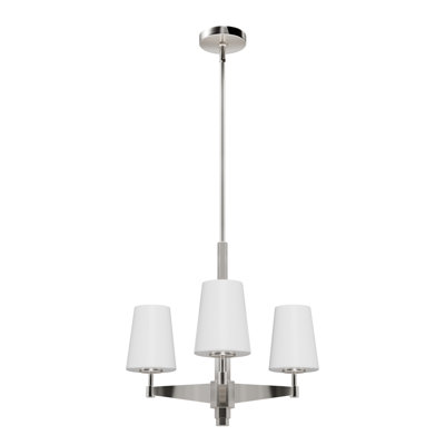 Nolita 3 Light Shaded Modern Linear Chandelier