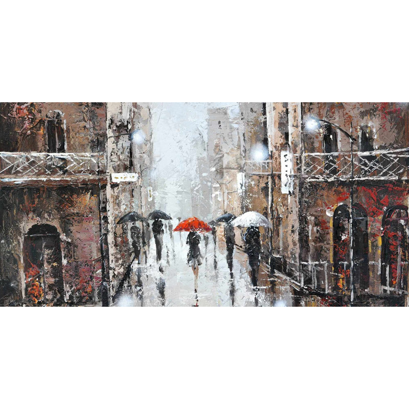 City rain - 15.75"x31.50" Desk mat